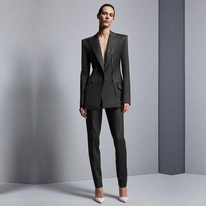 Samira | Elegant gekleed formeel blazer en broekpak