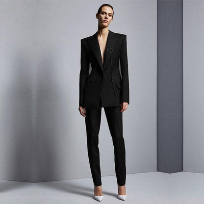 Samira | Elegant gekleed formeel blazer en broekpak