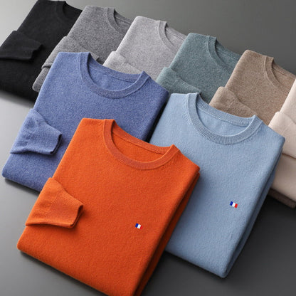 Gendry | Topkwaliteit smart-casual Kasjmier gebreide trui met O-hals