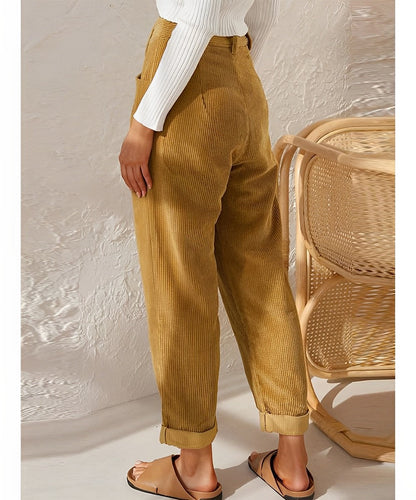 Jenny - Stijlvolle en Comfortabele Corduroy Broek voor Vrouwen